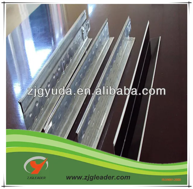 ZJGLEADER Ceiling Grid Components False Suspended Galvanized Steel Flat Ceiling T Grid