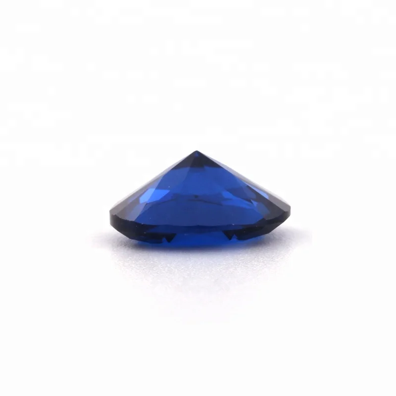 Wholesale price synthetic oval shape 113# blue spinel gemstones