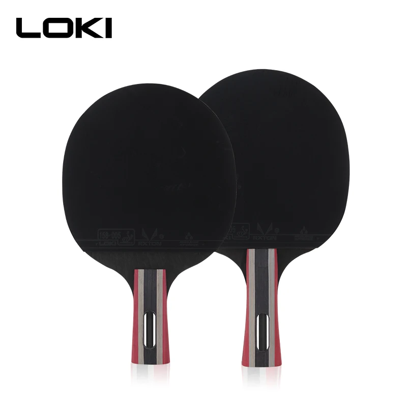 LOKI Wholesales available new 3 star good quality best table tennis racket with ittf approved rubber