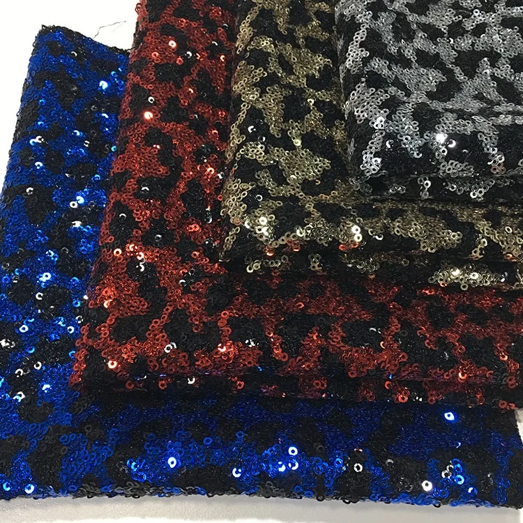 Newest Fashion Design colorful cheap wholesale gold sequin fabric