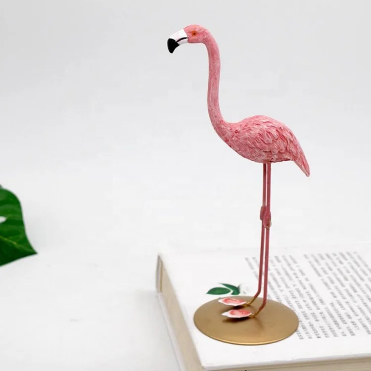Customized Souvenir small resin european animal flamingo figurine home decor craft