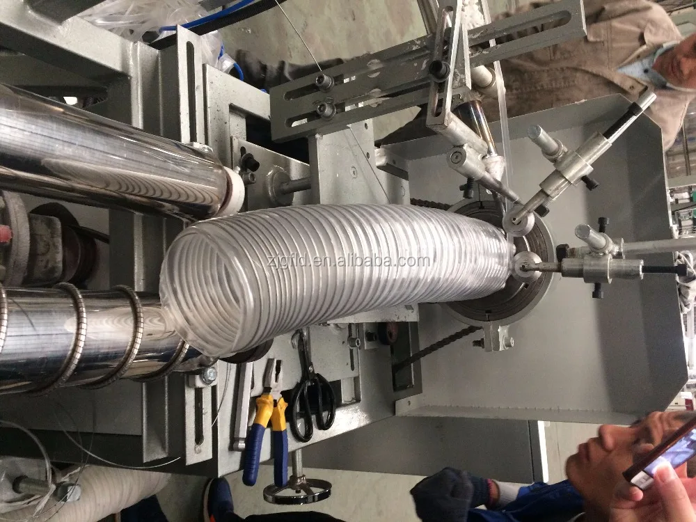 PVC PP PE TPU PU steel spiral pipe hose tube production line making machine