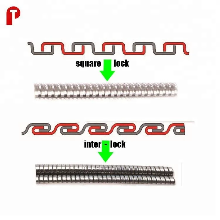 Stainless steel metal flexible conduit hose making forming machine