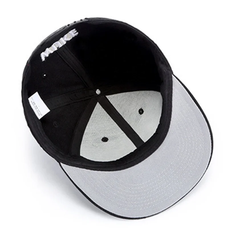 OEM custom embroidered snapback caps flat bill 6 panel cap