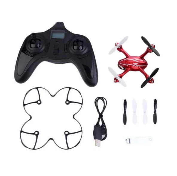 Headless Drone Hubsan X4 H107C 2.4G 4CH RC Quadcopter With 0.3 MP Camera RTF Black & Red Mini Drone