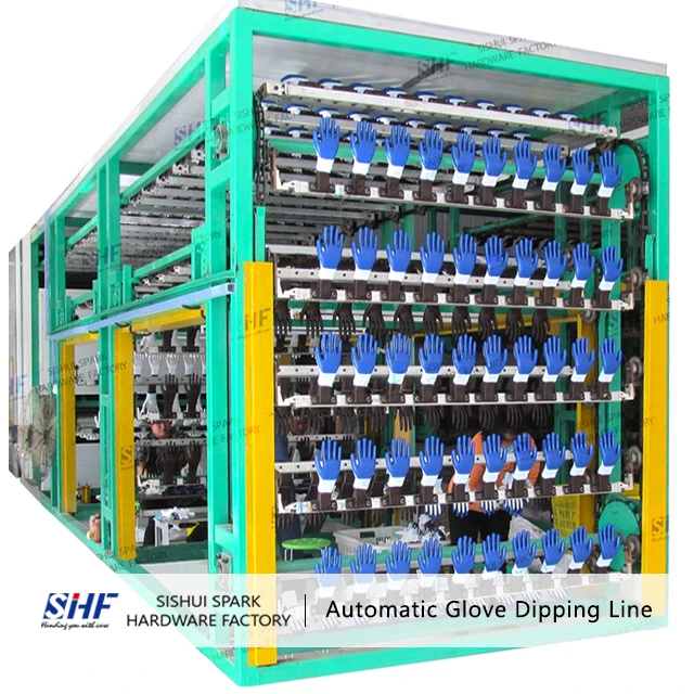 Линия по производству перчаток NBR/NR для погружения в Немнущиеся перчатки/машина для перчаток из нитрила
