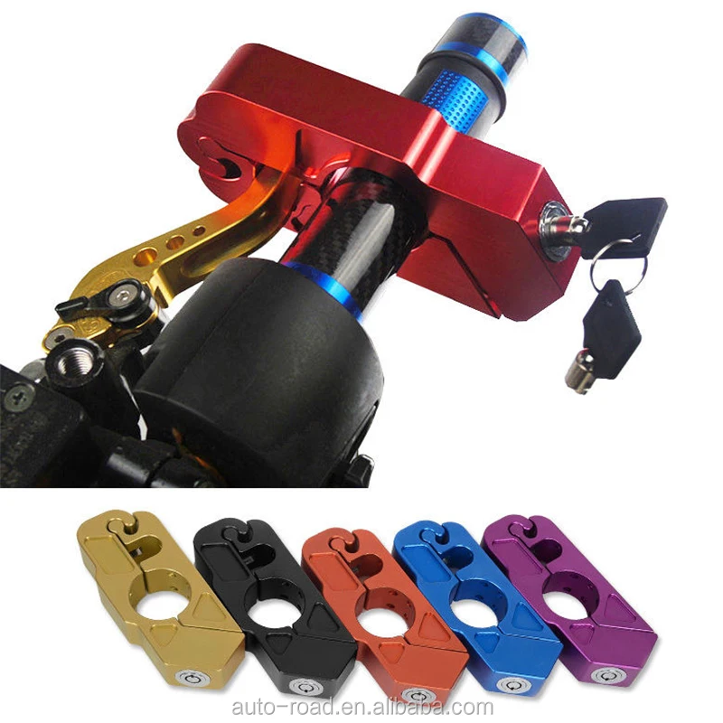 CNC Processing Aluminum Handlebar Security Lock Motorcycle Scooter E-bike Lock