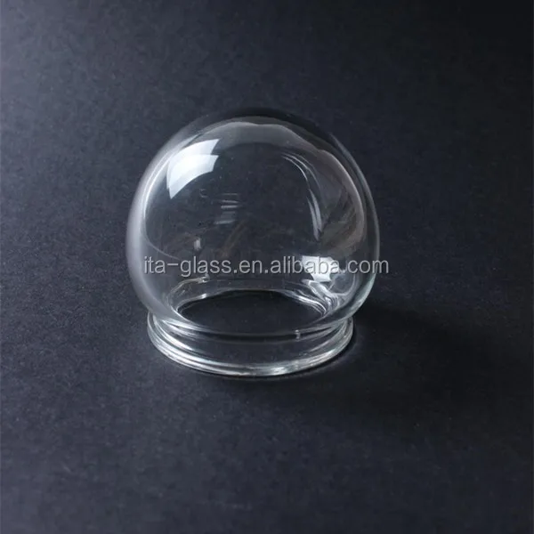 China Supplier Pyrex Glass Ball Lamp Shade Borosilicate 3.3 Pressed Blown Glass For Optical Equipment