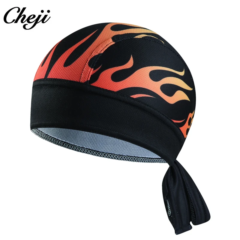 CHEJI Cycling Bandana Quick-dry Outdoor Sport Bicycle Head Scarf Pirate Scarf Hood MTB Racing Bandana Hat Custom Bandana