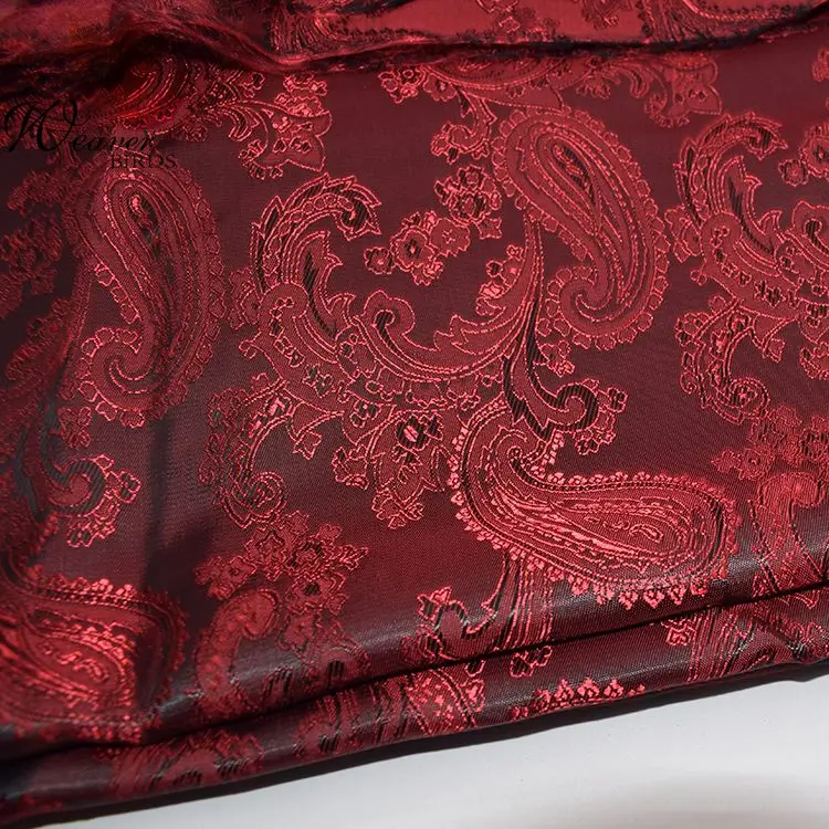 68D*120D 90gsm high quality suit lining loquat flower jacquard fabric poly and viscose