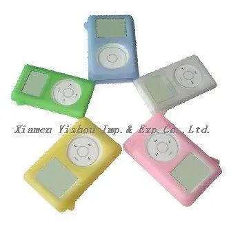 силиконовый чехол резина для мп 4, силиконовая кожа для ipod