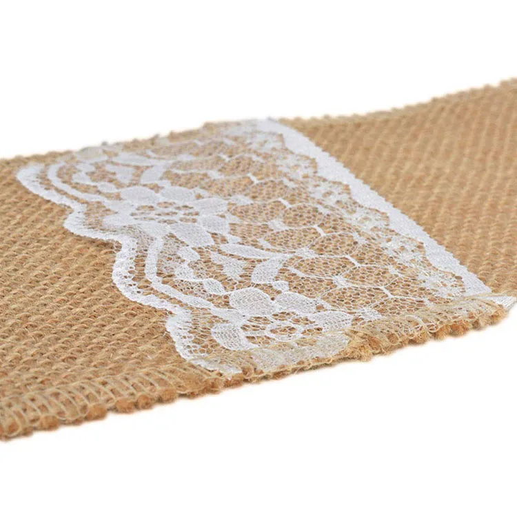 Wedding Decorations Bridal Shower Party Favor Burlap and Lace Cutlery Bags