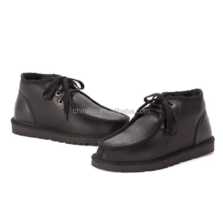 Wholesale Waterproof Sheepskin Snow Boots For Men