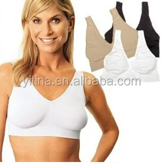 
as seen on tv Comfortable Supporting Wireless #TV1302 Women No Pads Sport Ahh Bra 