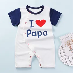 Cartoon anime short Newborn Baby Clothes 100% cotton Summer Rompers Boys Baby Girl Jumpsuit Toddler Costume