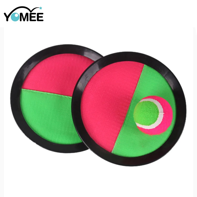 Wholesale Hook and Loop Fastener Beach Ball  Game Catch Set Ball With Foam Ball