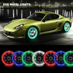 Dream color LED Flash Tire Wheel Light for  Car ATV Truck Spoke Light Lamp