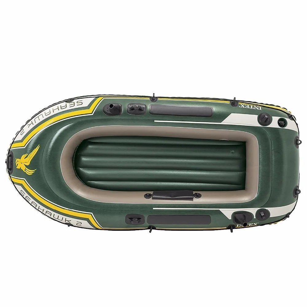 INTEX 68380 Excursion Seahawk 3 Person  Oars And Pump Inflatable  Dinghy Fishing Raft Boats  Set