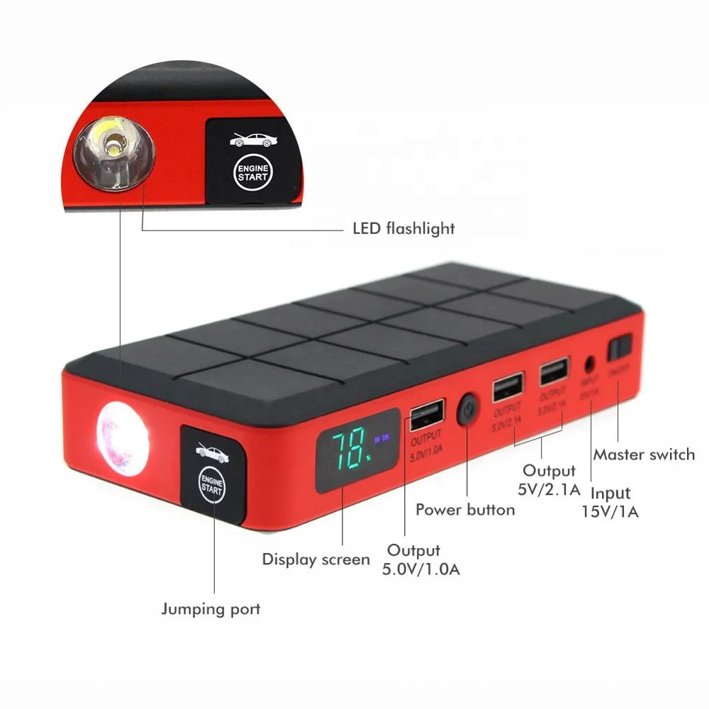 M4 Car Portable Power Bank External Battery Charger  Jump Starter