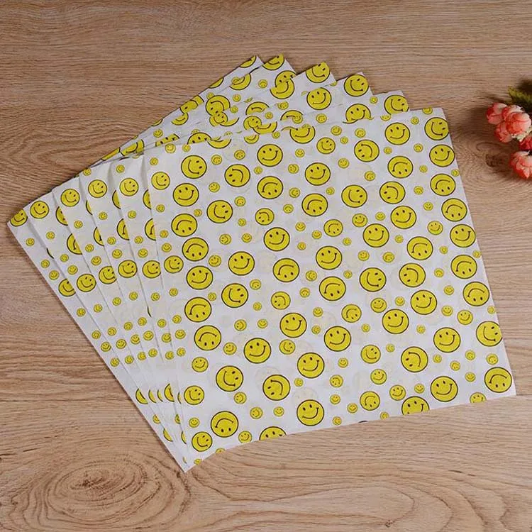 
Hot sale custom printed burger wrapping paper 