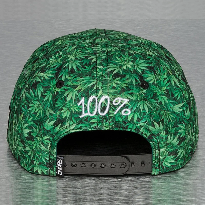 Good Make Your Own 6-panel Embroidered Logo Hat For Print Weed Flat Brim / Weed Hats