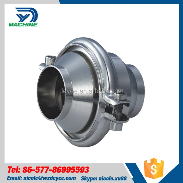 Sanitary Stainless Steel non-return flap valve check valve back-pressure valve