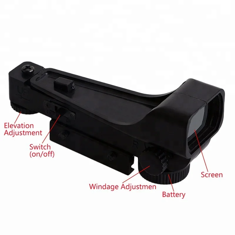 
Tactical Reflex Holographic Red Dot Sight Scope for rifle Wide 10 / 20mm Airgun Weaver Rail Mounts1x20x30 Riflescope Airsoft 