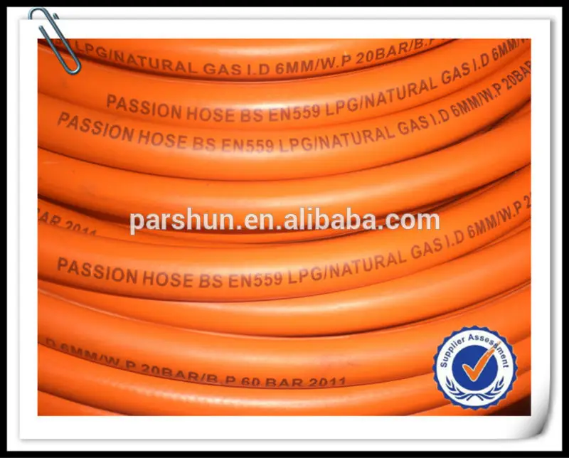 Различные цвета Натуральный ISO Резина газа LPG шланг