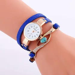 Gem-encrusted Bracelet Watch European And American Top Selling Ladies Watch Time Zone Quartz Watch