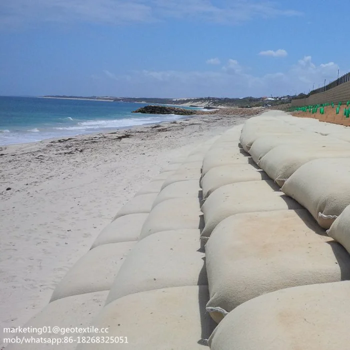 Hydraulic construction nonwoven geotextile geobag for shore lines