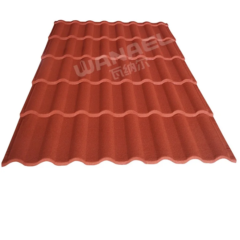 
Foshan Factory Coffee Spots Building Material Stone Coated Metal Roofing Sheet Shingle Type Steel Roof 