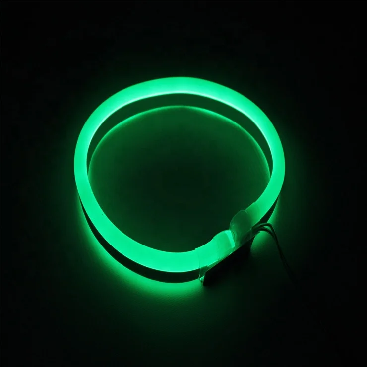 PVC Silicone IP67 Waterproof 12v 24v Yellow Neno flex rope lighting led flexible neon strip light for decorate
