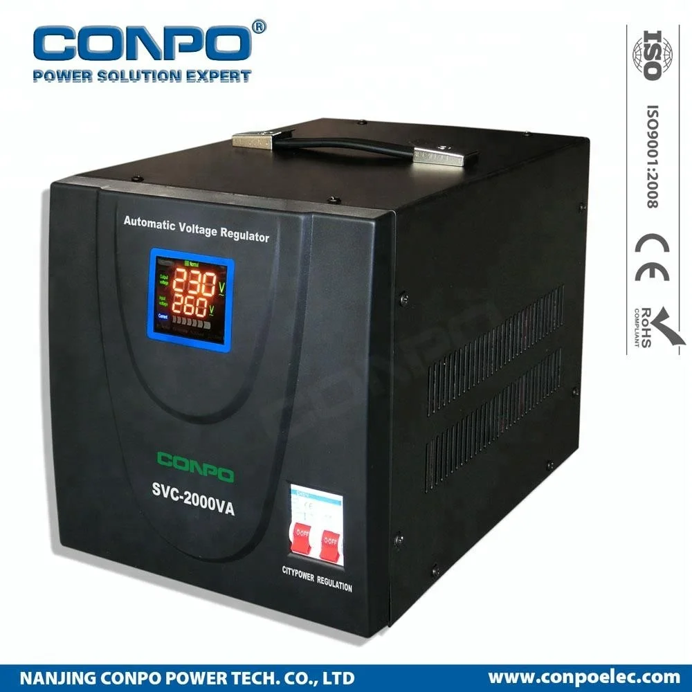 SVC-1500VA(LED) 1Phase Servo type AC Automatic Voltage stabilizer regulator AVR 220V/110VAC LED digital display