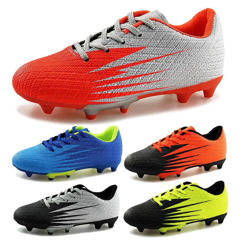 
Professional Kids athletic outdoor shoes boys spike soccer shoes 