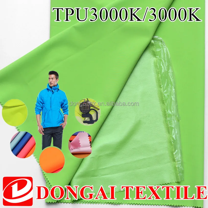 Нейлон ТПУ покрытием ламинированная ткань водонепроницаемый стрейч ткань