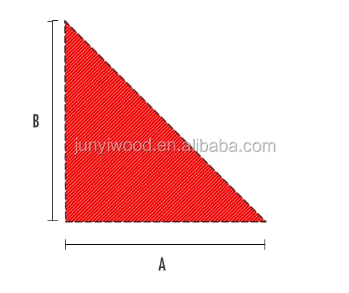 triangle paulownia decorative trim moulding