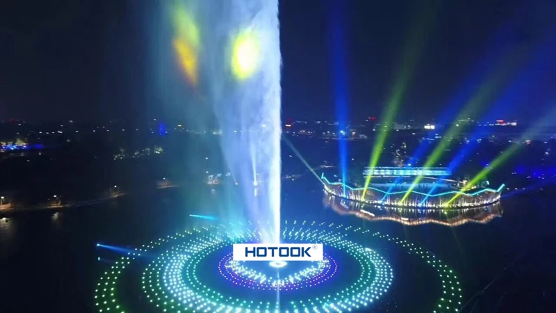 DIY Project Customized DMX512 RGB RGBW IP68 Pool Pond dancing musical water fountain led light