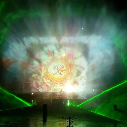 [CE & ISO Certified] video show musical laser water screen