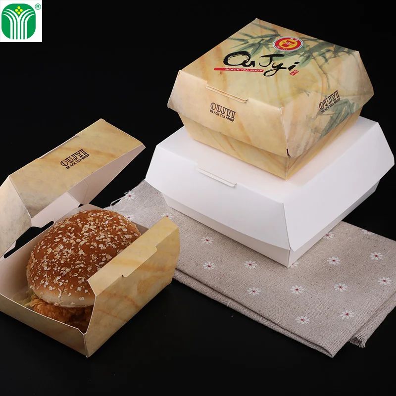china supplier custom disposable packing paper box for food