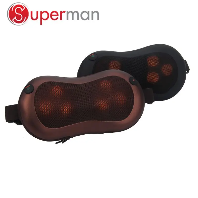 wholesale eight rollers shiatsu 3d neck massager car home massage cushion neck shoulder waist massage