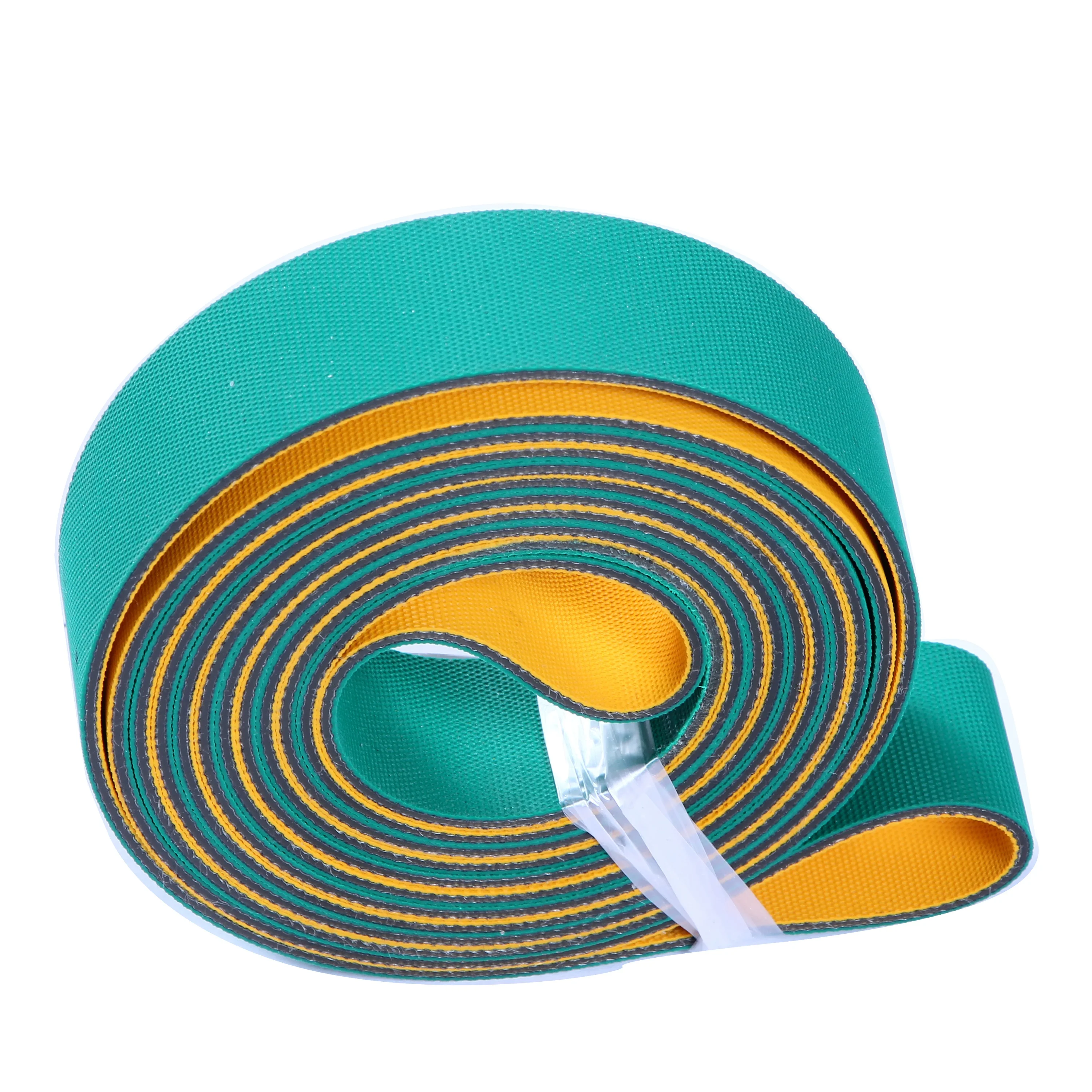 
Green/Yellow Nylon and Rubber Endless / Open Flat Belt For Textile Machine 