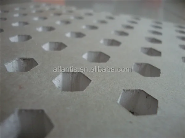 
Hole Designs Square Soundproof Acoustic 60*60 Gypsum Board Ceiling Tiles 