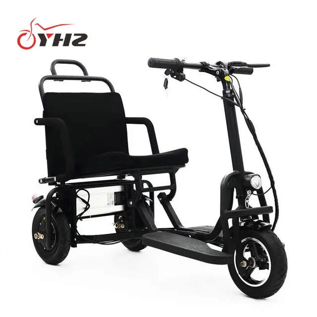 
36v300w / 48v350w 3 wheel portable foldable folding electric mobility scooter for sale 