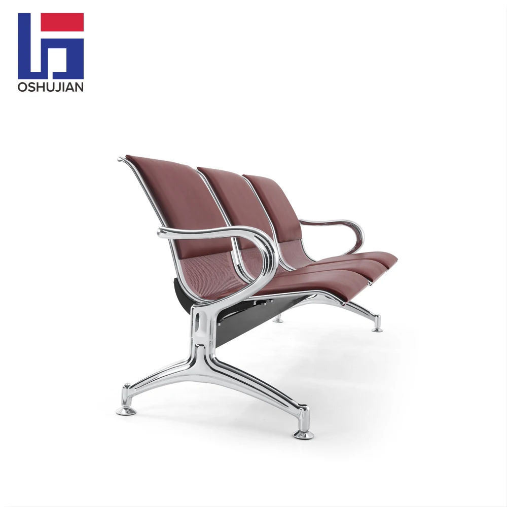Больница аэропорта клиника металлические стальные 4-seater с Полиуретановая подушка для сидения gang сиденье стул для общественного места