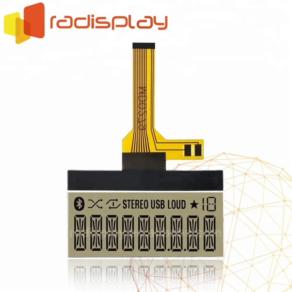 Custom Fpc Flexible 7 Segment COG  Lcd Display Module