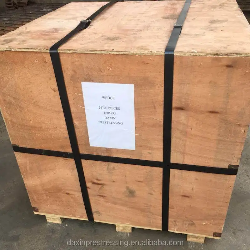 1270 Factory Prestressing Steel Strand anchorage jaw wedges with two chips