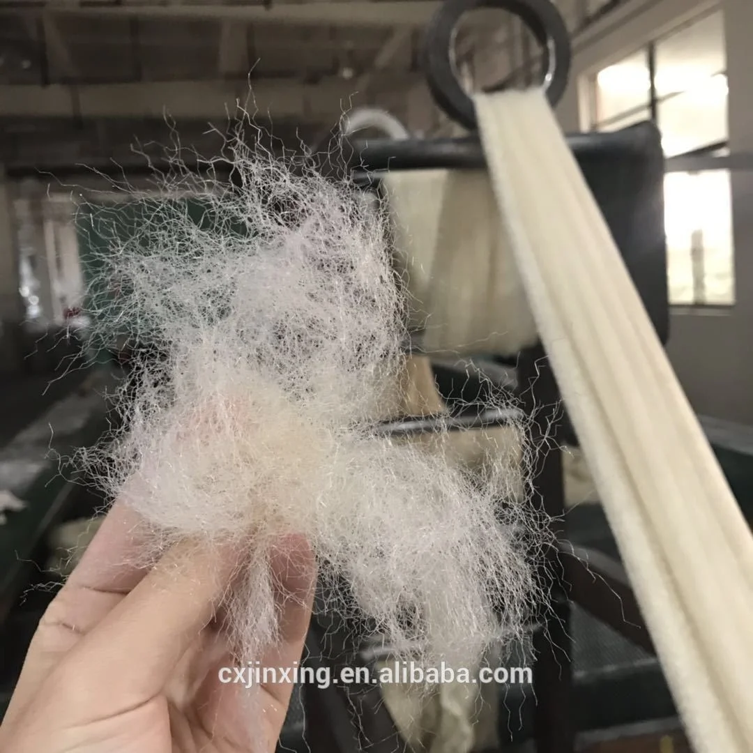 Nylon 66 staple fiber recycle 70D*40mm crimped bright for clean sponge scouring Pad