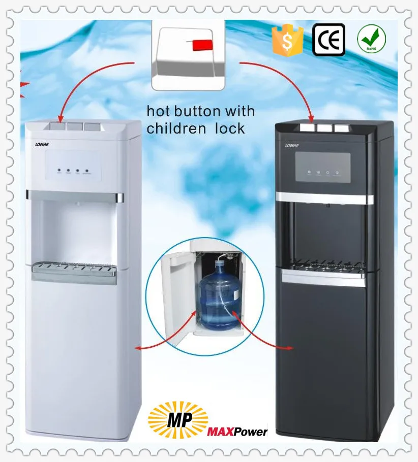 
Bottom loading compressor water dispenser for home use 