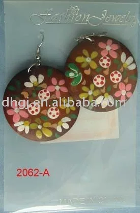 
wood wholesale fashion hoop earrings 