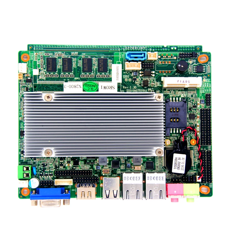 wholesale dc12v 3 sata intel D2550 3.5inch motherboard with integrated processor